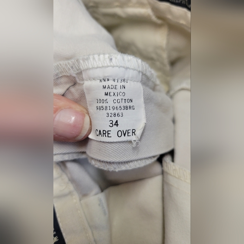 Polo Ralph Lauren 34 Khaki Shorts Vintsge 1990s Preowned 9" Inseam 26" Short Leg - Picture 10 of 11